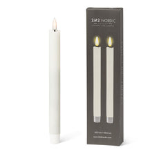 Load image into Gallery viewer, LED TAPER CANDLE | SAND | SET OF 2