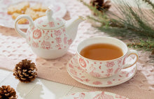 Load image into Gallery viewer, vintage holiday bow / latte mug / 14oz