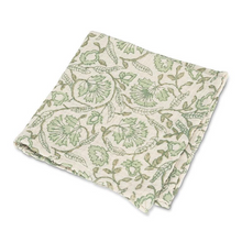 Load image into Gallery viewer, GREEN FLORAL NAPKIN