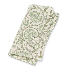 Load image into Gallery viewer, GREEN FLORAL NAPKIN