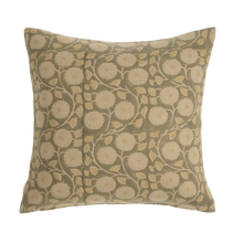 Load image into Gallery viewer, MARIGOLD BLOCK PRINT CUSHION / 20X20