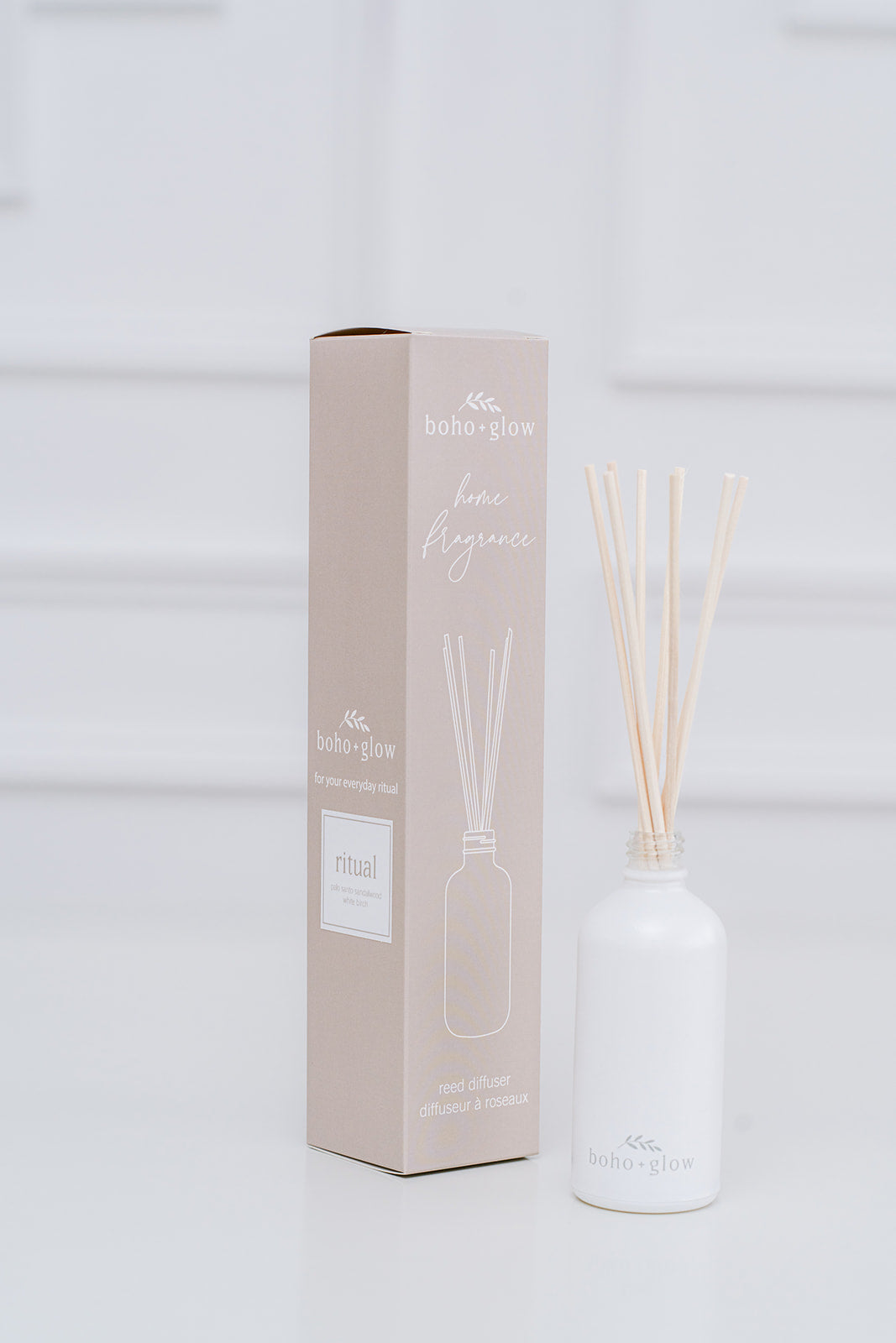 ritual - palo santo sandalwood birch // reed diffuser – boho + glow