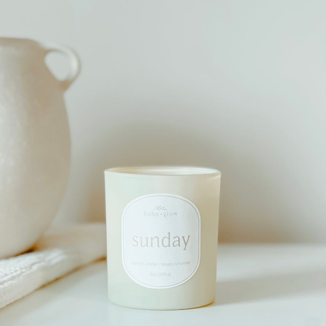 sunday - coconut soy wax candle