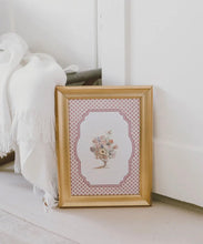 Load image into Gallery viewer, Antique framed art / vase of flowers / 9x11
