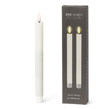 Load image into Gallery viewer, LED TAPER CANDLE | SAND | SET OF 2
