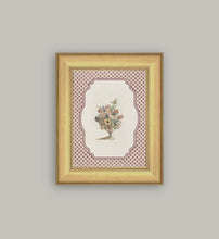 Load image into Gallery viewer, Antique framed art / vase of flowers / 9x11
