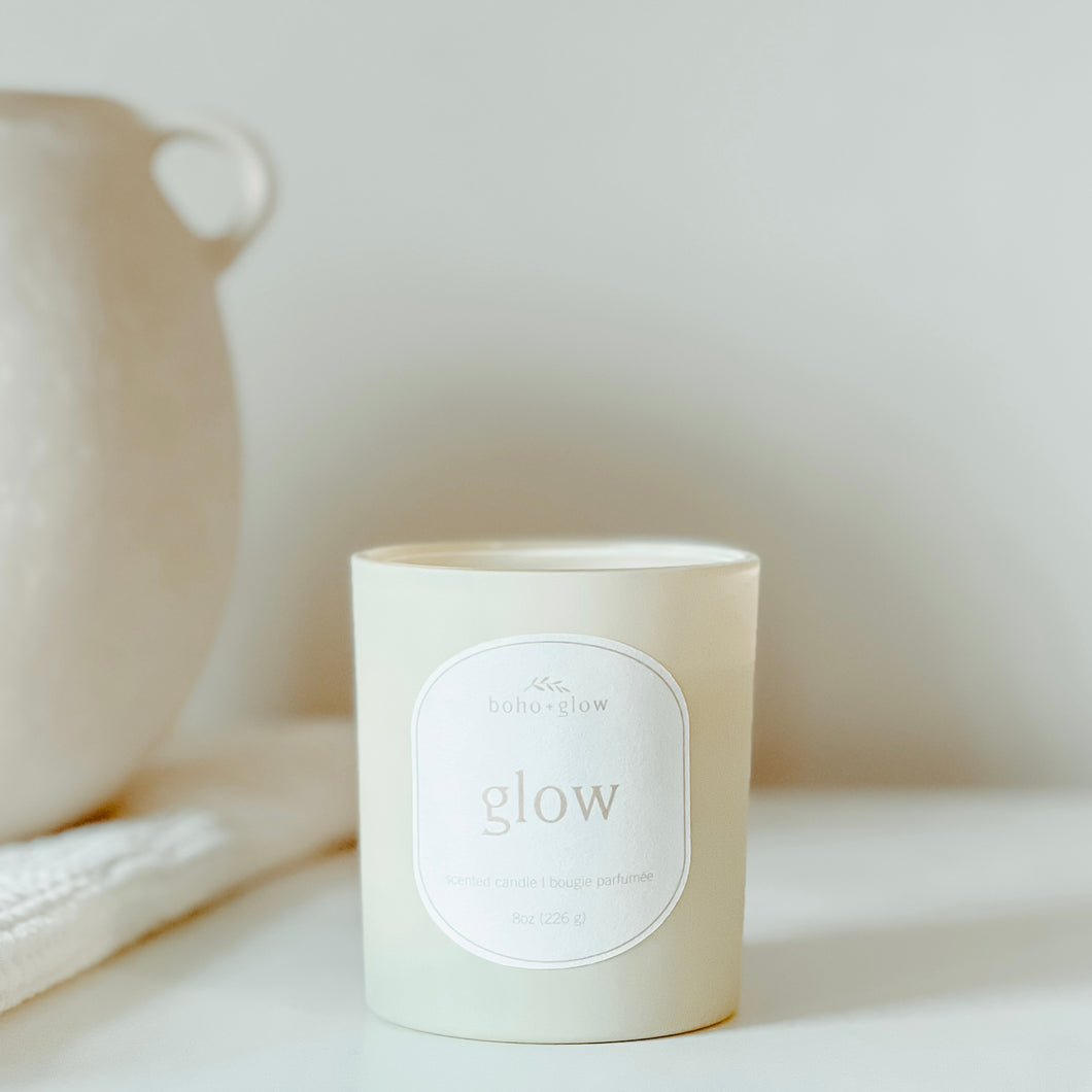 glow - coconut soy wax candle