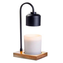 Load image into Gallery viewer, candle warmer lamp - black/wood
