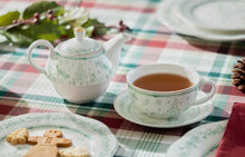 Load image into Gallery viewer, Vintage holiday tree / tea for one set
