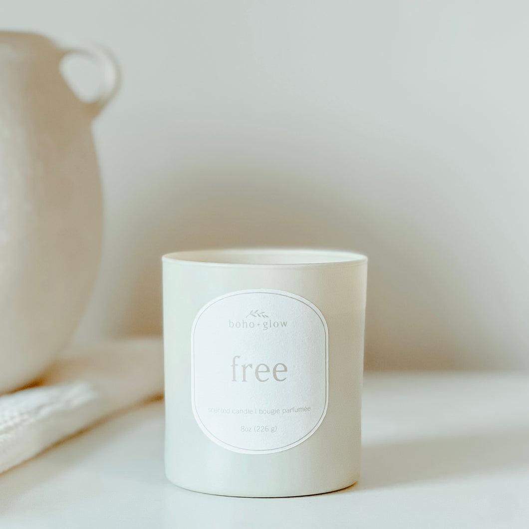 free - coconut soy wax candle