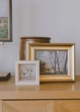 Load image into Gallery viewer, antique framed art / apple blossoms / 5x5
