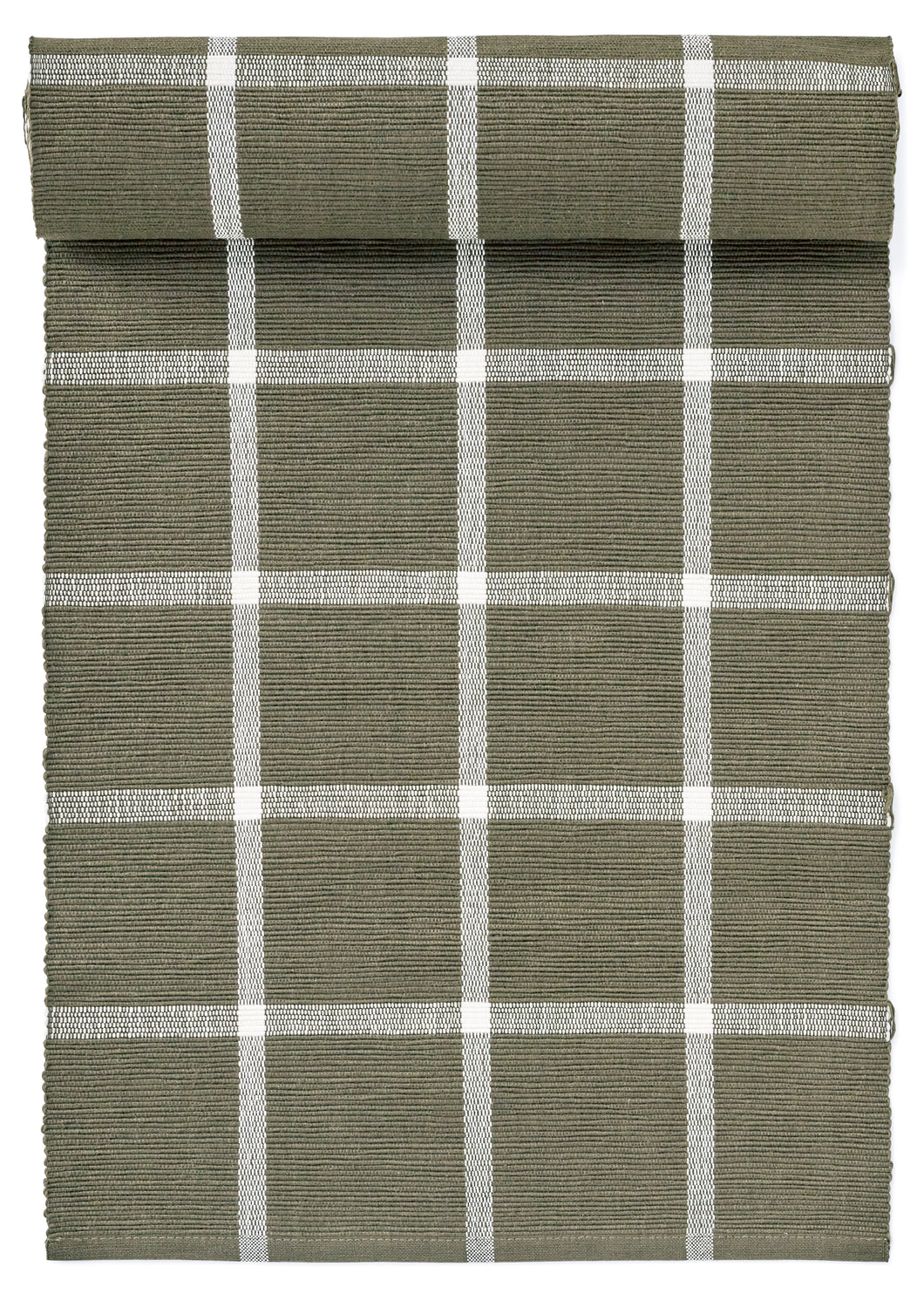 TABLE RUNNER / SAGE CHECK