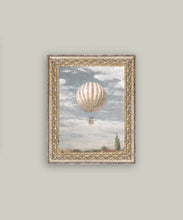 Load image into Gallery viewer, vintage framed art / air balloon / 8x10
