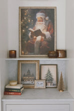 Load image into Gallery viewer, Christmas Tree with Presents Antique Art // 7x9”
