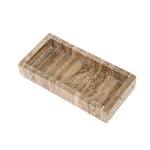 Load image into Gallery viewer, Rectangular Travertine Tray / Small
