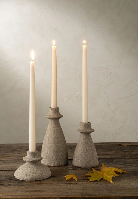 Arta Terracotta Candle Holder / Sand Small