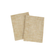 Load image into Gallery viewer, CHEF STRIPE TEA TOWELS / OCHRE (set of 2)
