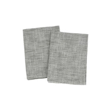Load image into Gallery viewer, CHEF STRIPE TEA TOWELS / CHARCOAL (set of 2)
