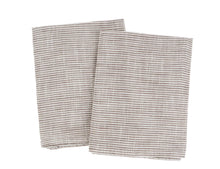 Load image into Gallery viewer, CHEF STRIPE TEA TOWELS / MINK (set of 2)
