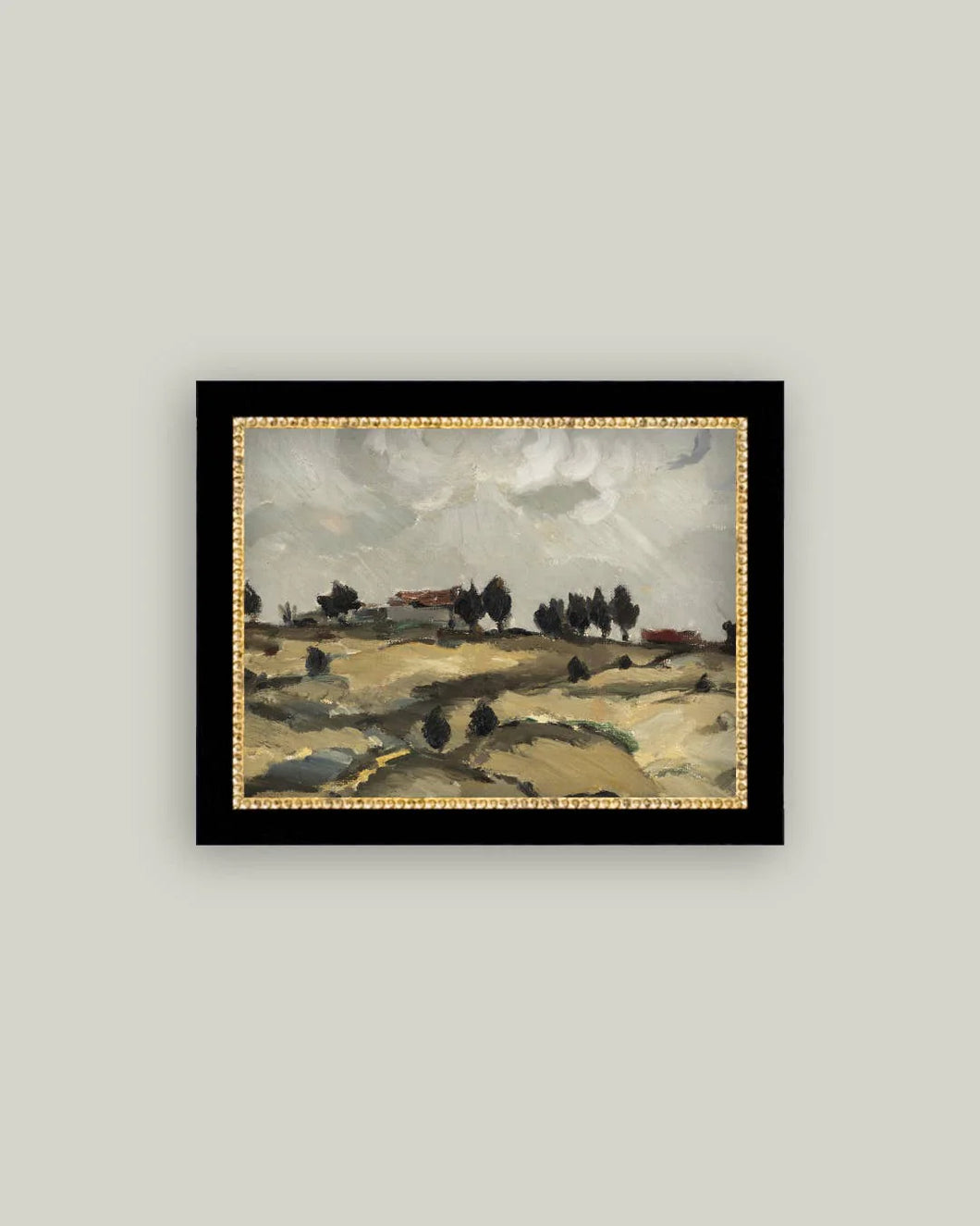 ANTIQUE ART / HILLSIDE HOME / 9x7