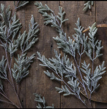 Load image into Gallery viewer, Artificial Pine Branch // Frost

