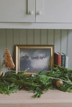 Load image into Gallery viewer, A Christmas Night Framed Antique Art // 12x10&quot;

