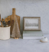 Load image into Gallery viewer, Winter Fawn Framed Antique Art // 10x8&quot;
