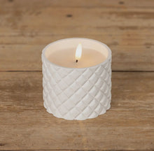 Load image into Gallery viewer, 3.25&quot; White Cement Grid 3D Flame Candle
