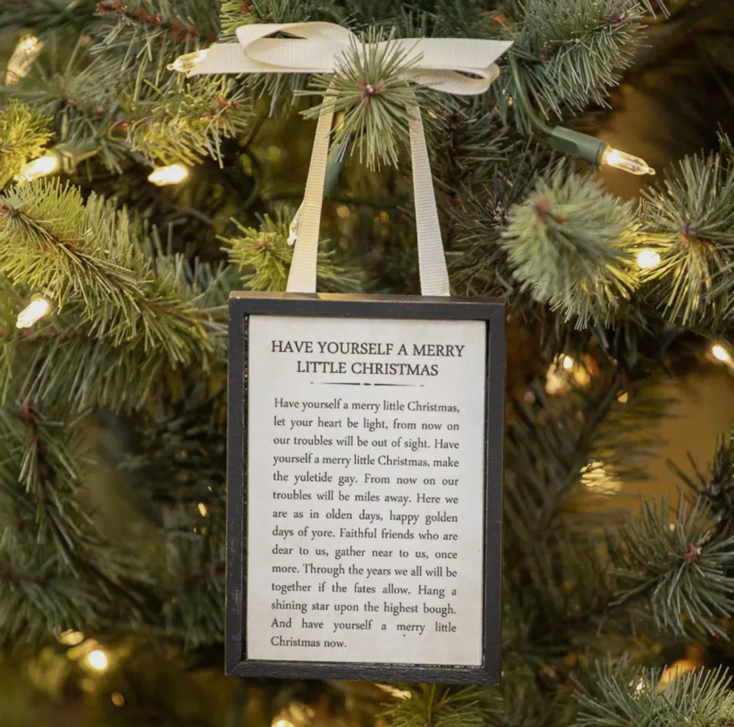 Merry Little Christmas Ornament