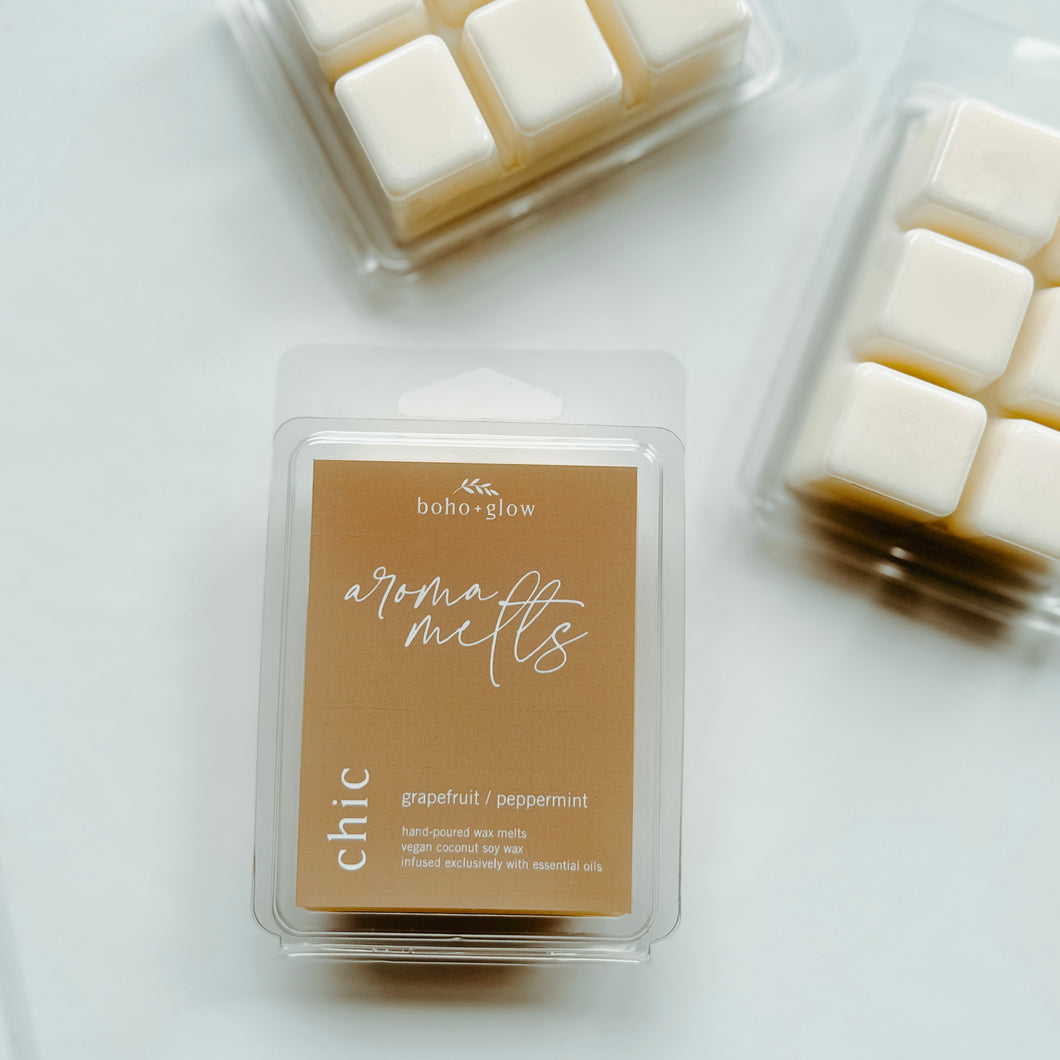 chic [grapefruit and peppermint] coconut soy wax melts