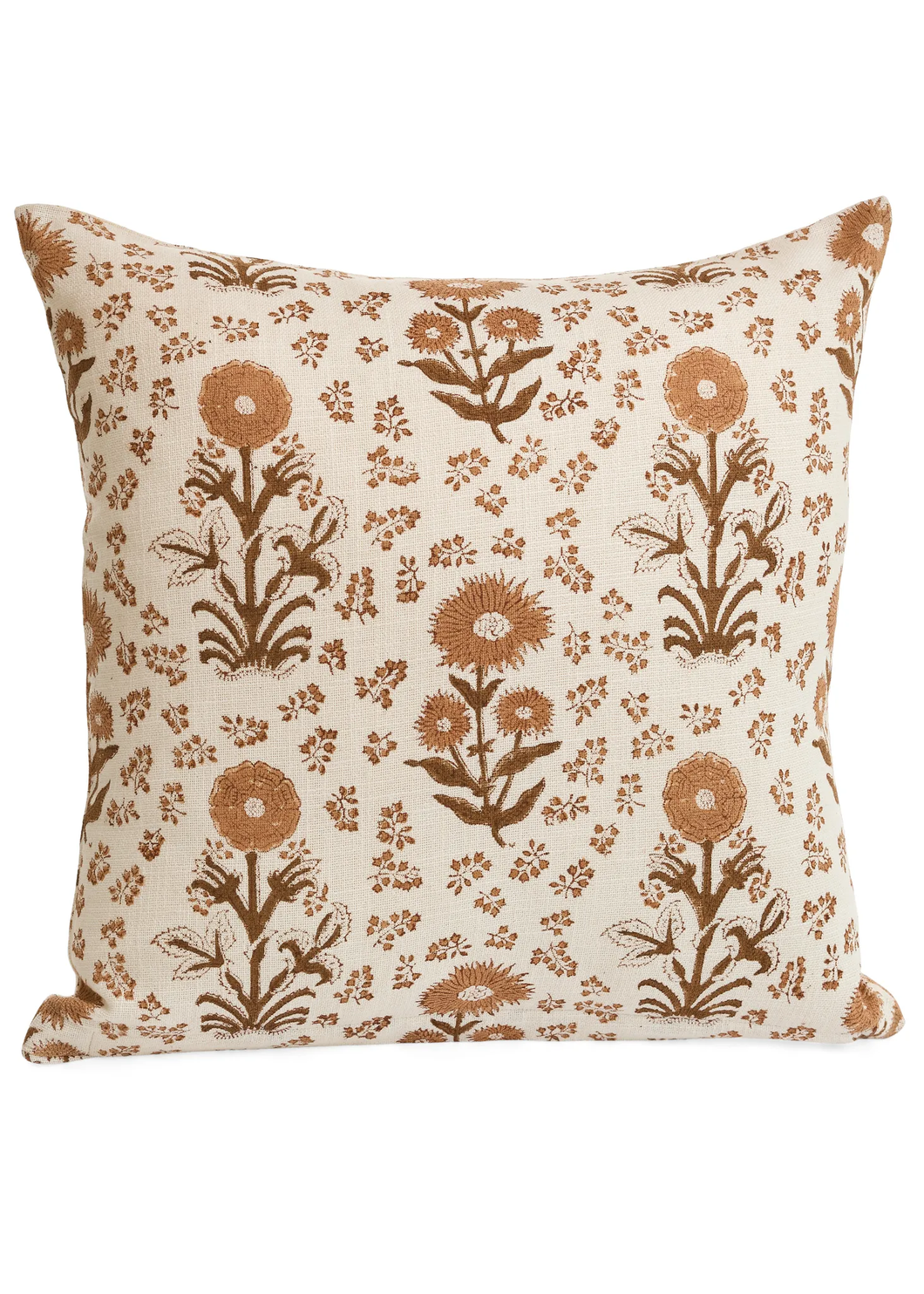 CUSHION BLOCK PRINTED / MULTI-DUSTY ROSE 17x17