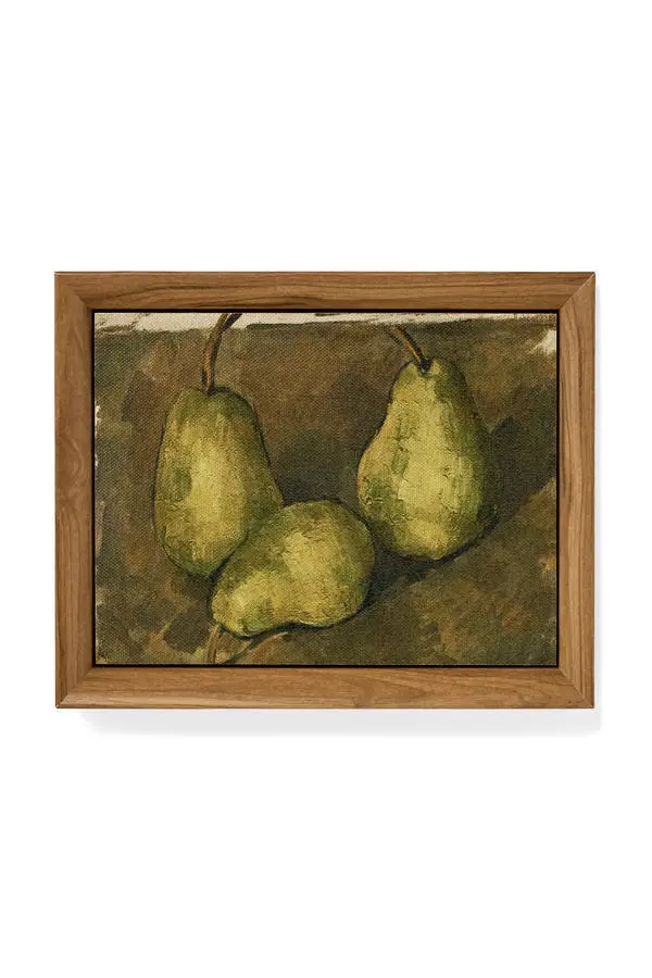 FRAMED CANVAS PRINT / PEARS