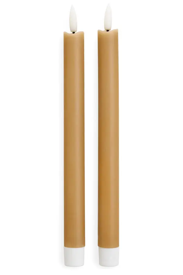 TAPPER CANDLE LED CLASSIC / MOCHA MOUSSE set of 2