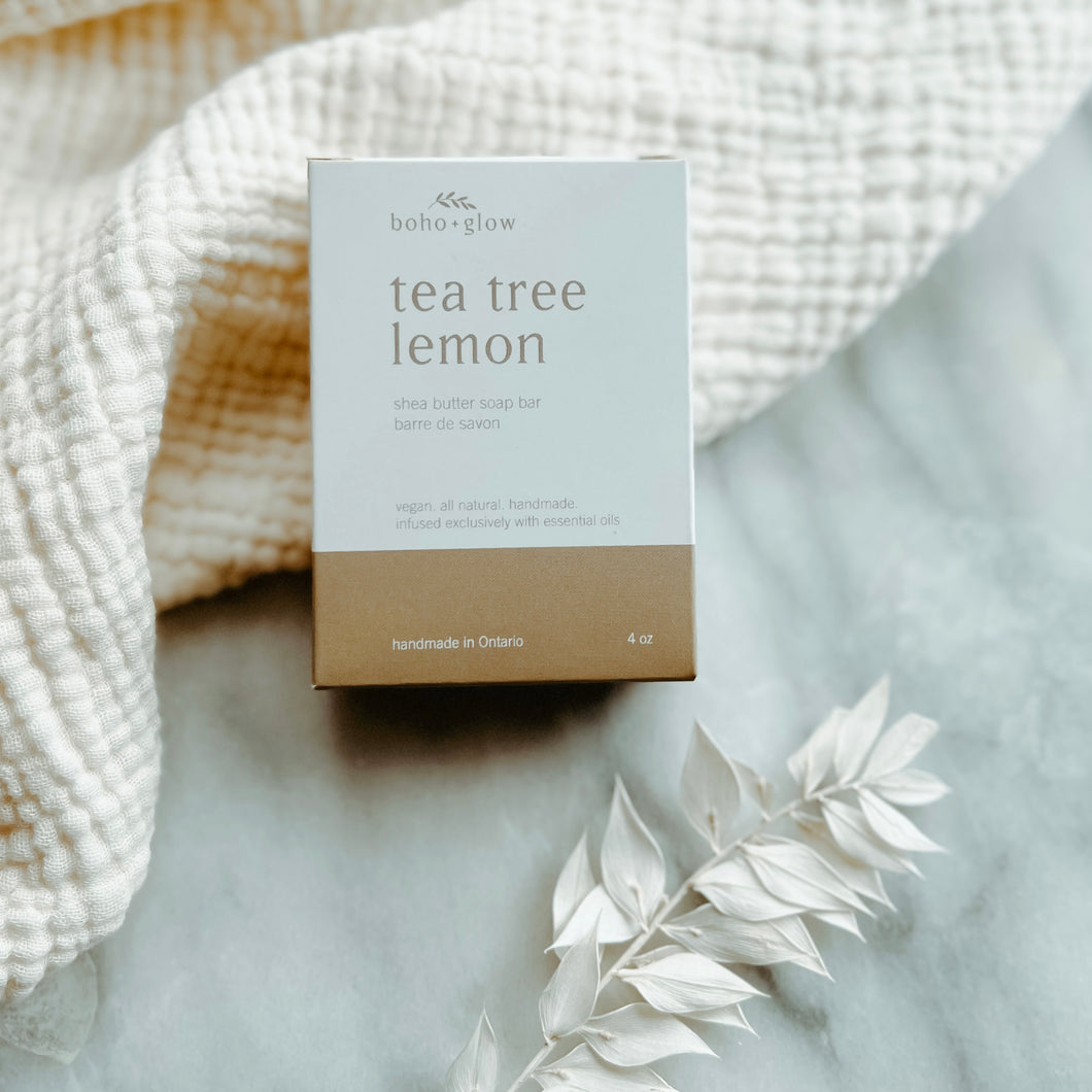 tea tree lemon soap bar